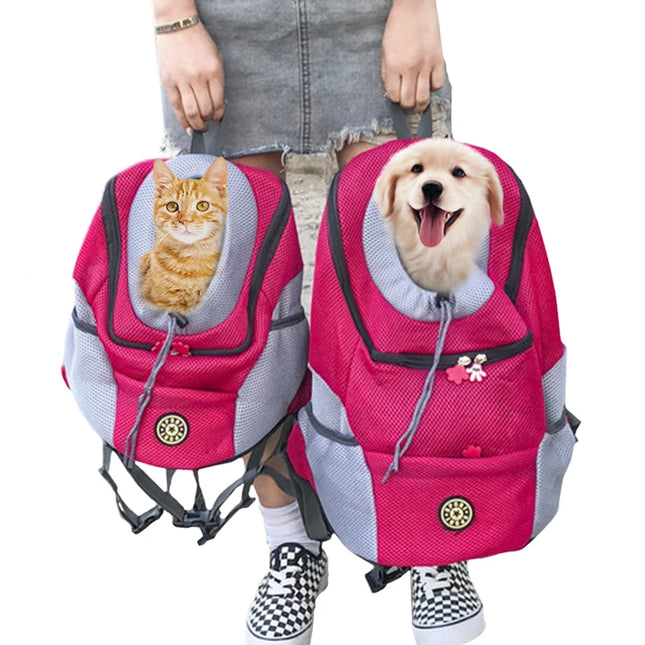 Doppel-Schulter Hunde Rucksack Orange