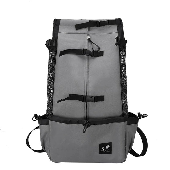 Hunde Rucksack Camouflage Dunkelgrau