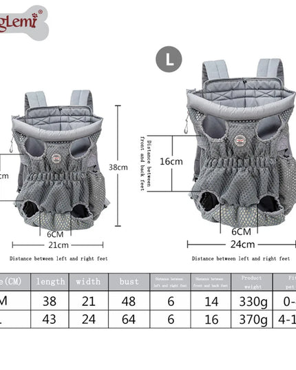 Hunde Rucksack Oxfordstoff für kleine Tiere