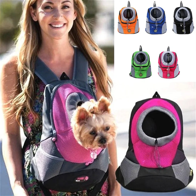 Doppel-Schulter Hunde Rucksack Orange
