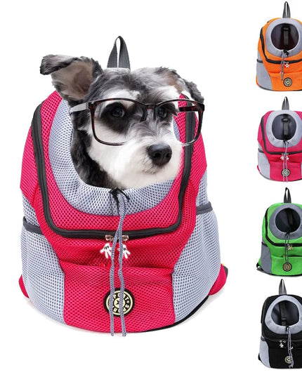 Doppel-Schulter Hunde Rucksack Orange