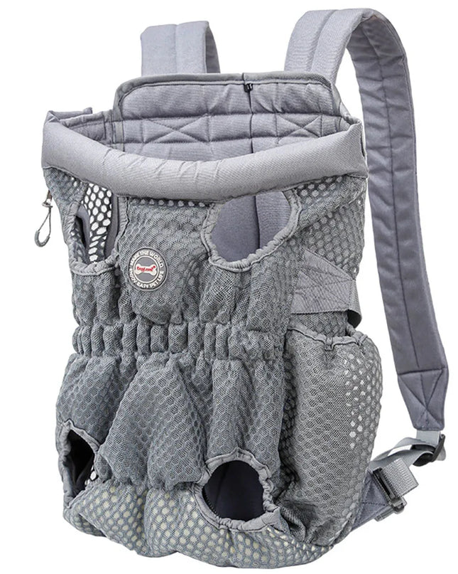 Hunde Rucksack Grau Atmungsaktiv