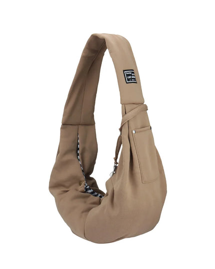 Hunde Tragetasche mit Handyfach Khaki