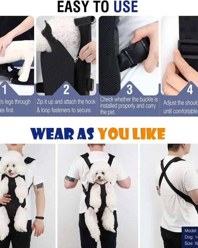 Hunde Rucksack Rosa für kleine Hunde & Katzen