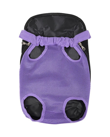 Hunde Rucksack 'Beine Raus' in Violett
