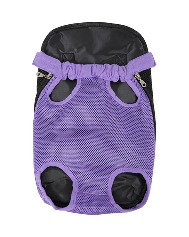 Hunde Rucksack 'Beine Raus' in Violett