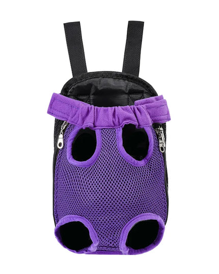 Hunde Rucksack Camouflage Lila mit Netz