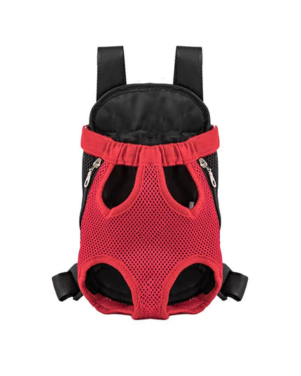 Hunde Rucksack Frontpack Rot Atmungsaktiv