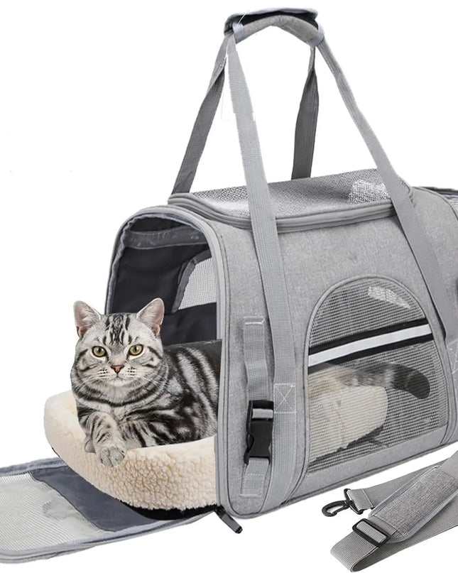 Tier Transporttasche Flugzeugtauglich Grau