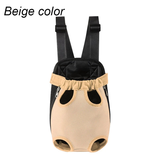 Katzen Rucksack Beige - Verstellbar &