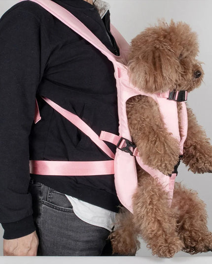Hunde Rucksack Atmungsaktiv Schwarz-Rot