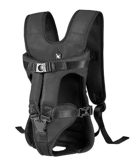 Hunde Rucksack Schwarz mit Schwamm-Polsterung