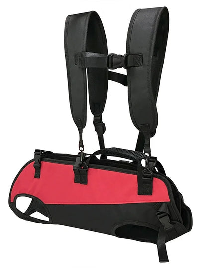 Hunde Rucksack Rot für Outdoor & Wanderungen