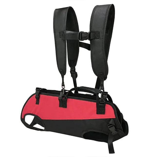 Hunde Rucksack Rot für Outdoor & Wanderungen