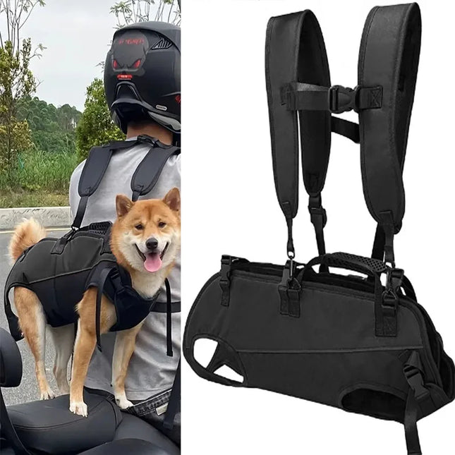 Hunde Rucksack Rot für Outdoor & Wanderungen