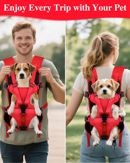 Hunde Brusttrage Rucksack Rot