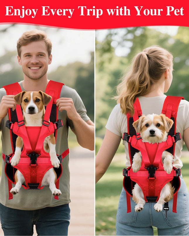Hunde Trage Rucksack Front Schwarz