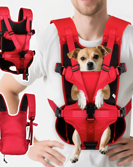 Hunde Brusttrage Rucksack Rot