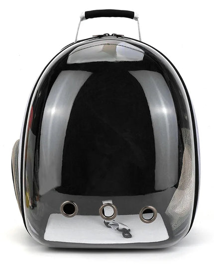 Katzen Rucksack Transparent Schwarz