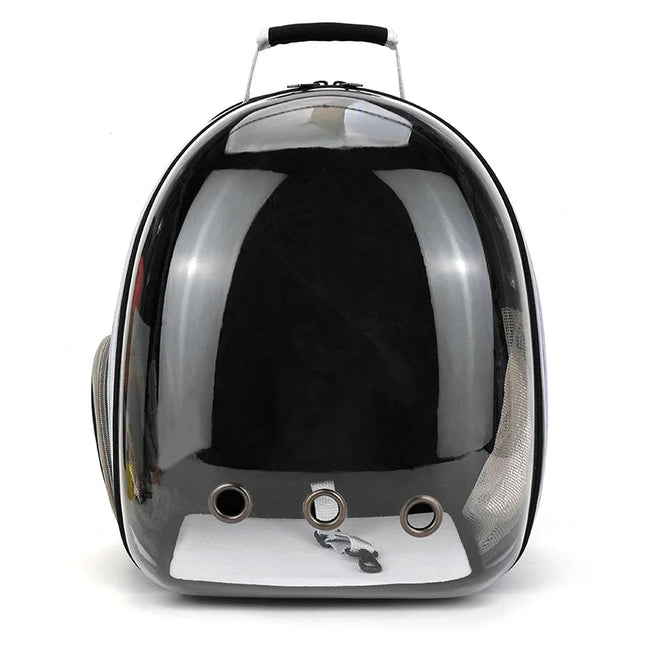 Katzen Rucksack Transparent Schwarz