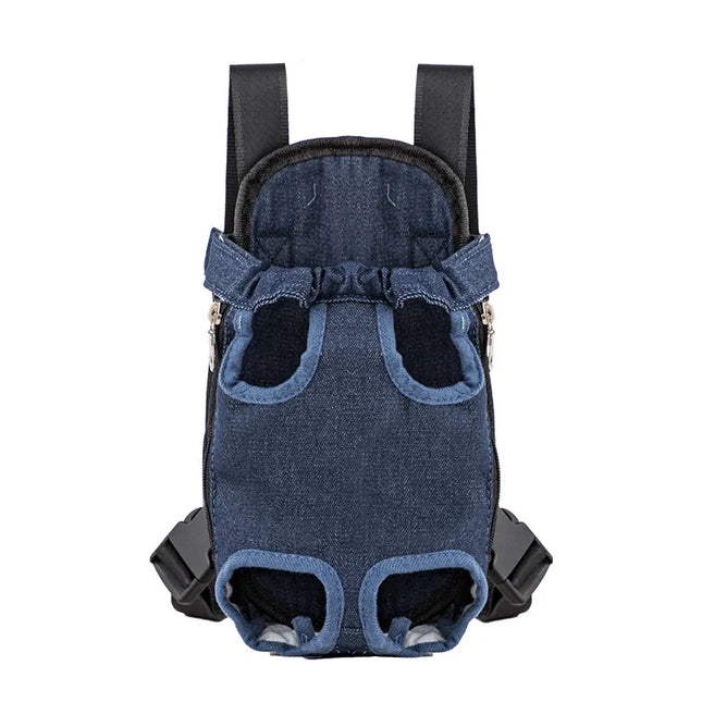Hunde Rucksack Camouflage Blau für