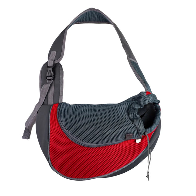 Katzen Rucksack Rot mit Mesh-Einsätzen