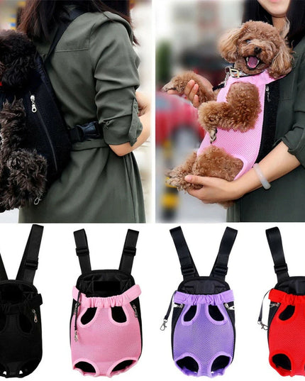 Katzen Rucksack Rot - Verstellbar &