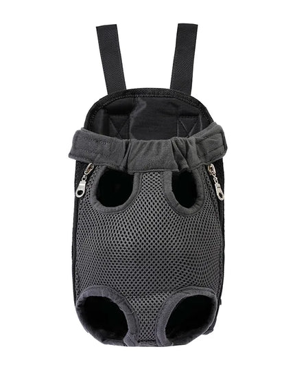 Hunde Rucksack Schwarz mit Mesh