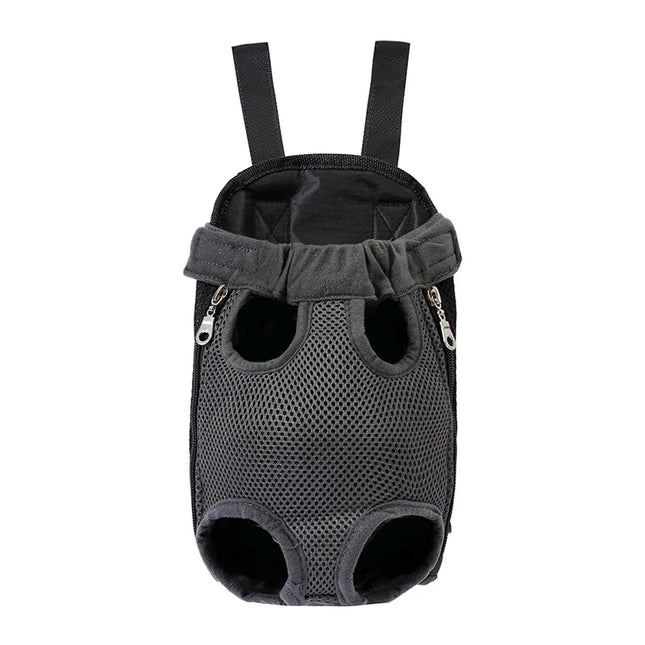 Hunde Rucksack Schwarz mit Mesh