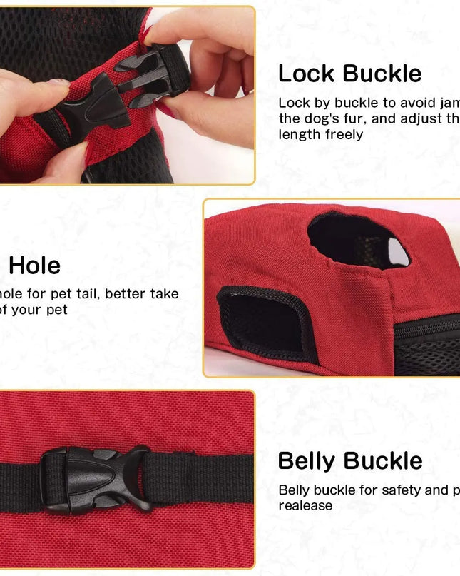 Hunde Rucksack Newspaper Design Atmungsaktiv