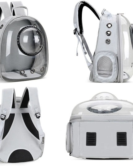 Katzen Transport-Rucksack Transparent ohne