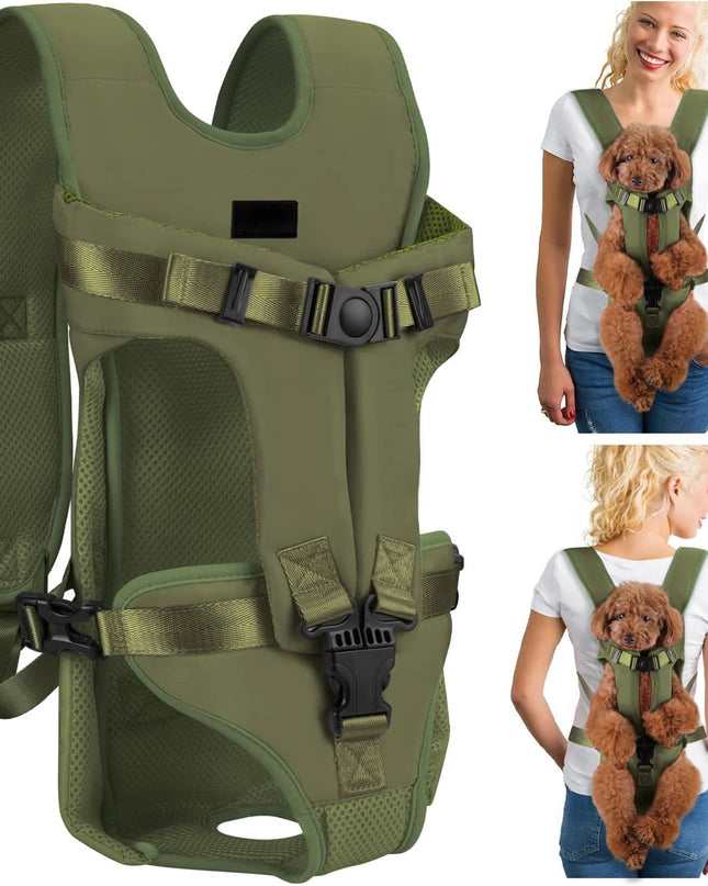 Hunde Rucksack Schwarz mit Schwamm-Polsterung