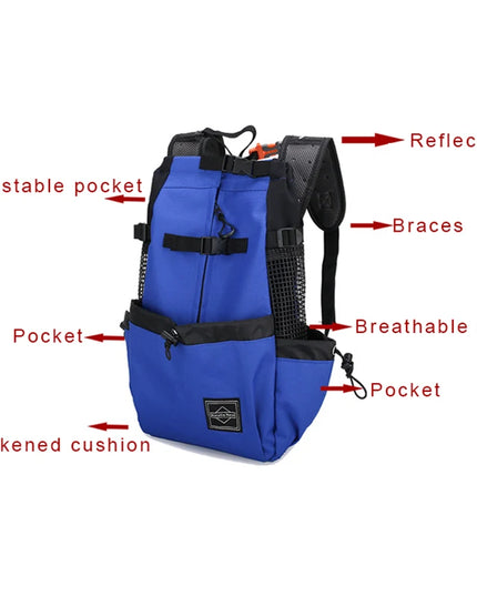 Hunde Rucksack Atmungsaktiv für Kleine &