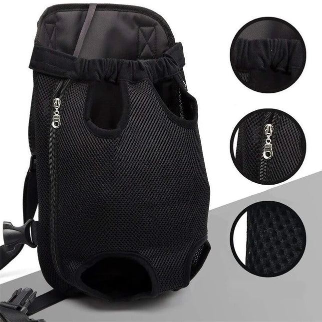 Katzen Rucksack Rot - Verstellbar &