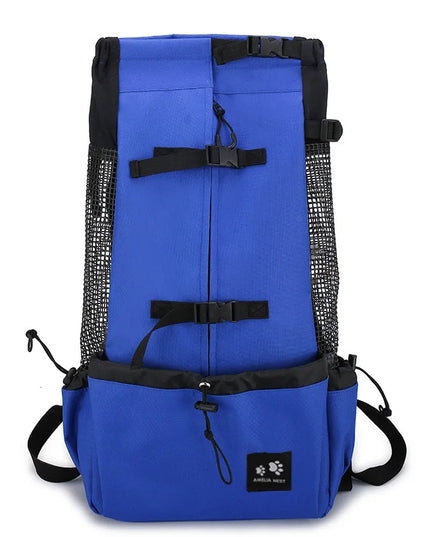 Hunde Rucksack Camouflage Blau