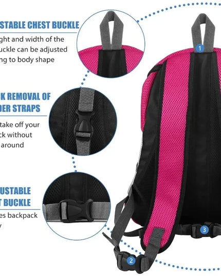 Hunde Rucksack Frontpack mit Reflektoren