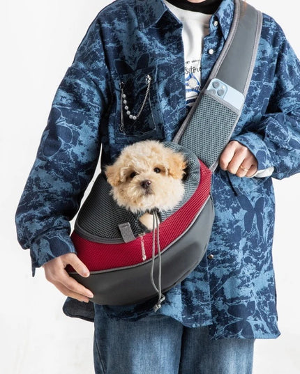 Tier Transporttasche Crossbody - Hellblau