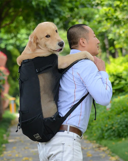 Hunde Rucksack Camouflage Dunkelgrau