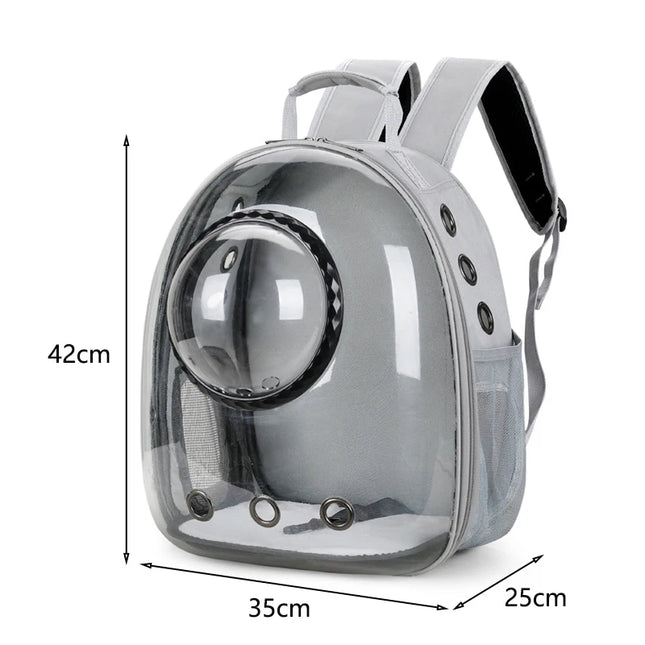 Katzen Transport-Rucksack Transparent ohne