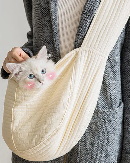 Hundetasche Crossbody Canvas für kleine Hunde