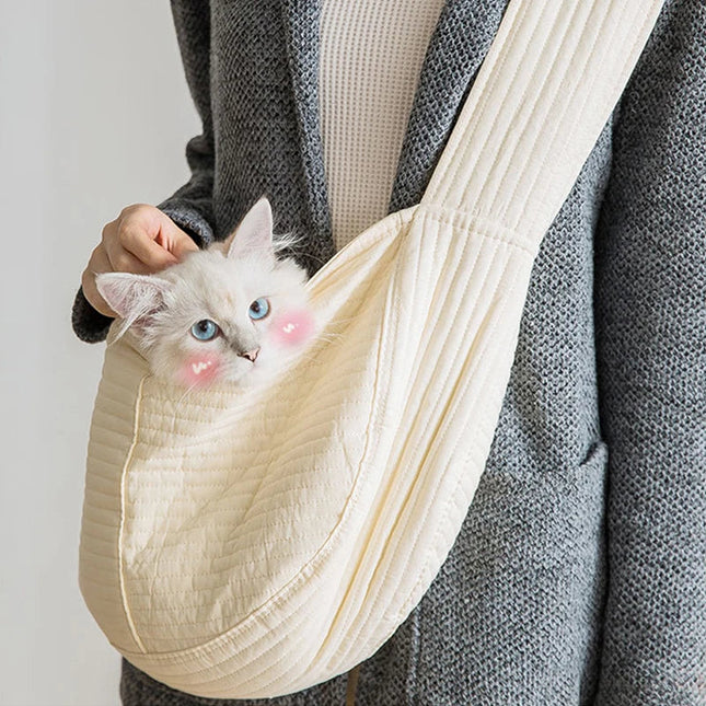 Hundetasche Crossbody Canvas für kleine Hunde