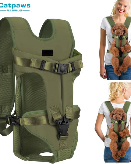 Hunde Rucksack für vorne - Atmungsaktiv Pink