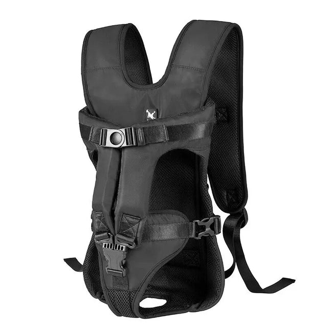 Hunde Fronttrage Rucksack Schwarz Baumwolle