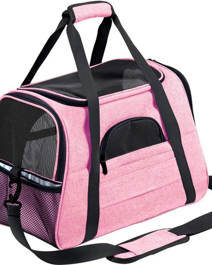 Katzentragetasche Rosa mit Reißverschluss