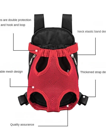 Hunde Rucksack Rot für kleine Hunde & Katzen