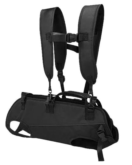 Hunde Rucksack Schwarz für Outdoor & Reisen