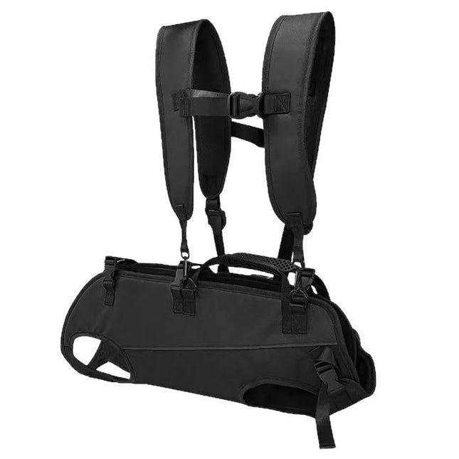 Hunde Rucksack Schwarz für Outdoor & Reisen