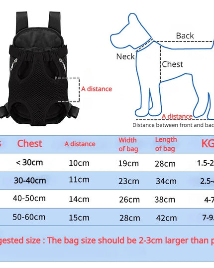 Hunde Rucksack Grau für kleine Hunde & Katzen
