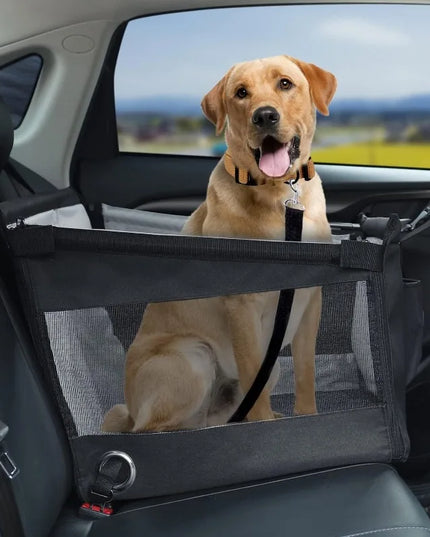 Stabiler Auto-Sitz für Hunde – Grau