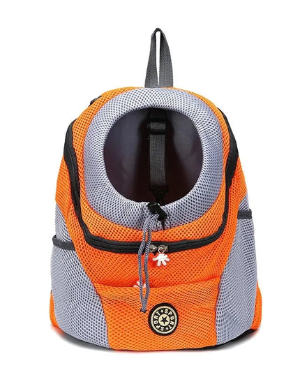 Hunde Rucksack Orange für unterwegs